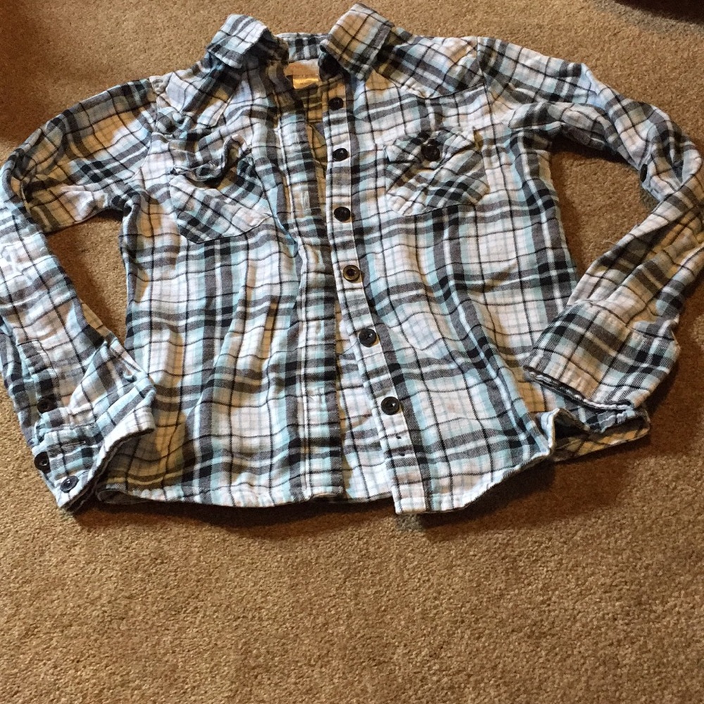 Blue women’s flannel